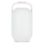 Colunas brancas com luz ambiente multicolor e pega superior marca Muse cor branco terceira vista