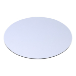 Tapete para o rato redondo para impressão a cor bem garrida cor branco terceira vista