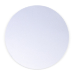 Tapete para o rato redondo para impressão a cor bem garrida cor branco quarta vista