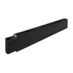 Régua dobrável de madeira resistente a golpes, marca Stabila 2 m cor preto vista principal