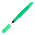 Marca-texto redondo de cores vibrantes para personalizar cor verde fluorescente segunda vista