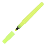 Marca-texto redondo de cores vibrantes para personalizar cor amarelo fluorescente segunda vista