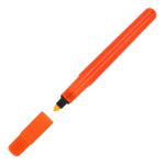 Marca-texto redondo de cores vibrantes para personalizar cor cor-de-laranja fluorescente segunda vista