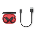 Auriculares sem fios desportivos com cancelamento de ruído Philips cor preto quinta vista