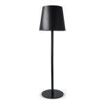 Candeeiro de mesa em alumínio recarregável e com altura regulável cor preto