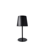 Candeeiro de mesa em alumínio recarregável e com altura regulável cor preto terceira vista