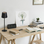 Candeeiro de mesa em alumínio recarregável e com altura regulável cor preto nona vista