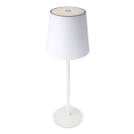 Candeeiro de mesa em alumínio recarregável e com altura regulável cor branco quarta vista
