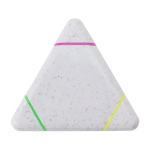 Marca-texto triangular de palha de trigo com 3 cores diferentes cor multicolor primeira vista