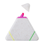 Marca-texto triangular de palha de trigo com 3 cores diferentes cor multicolor terceira vista