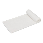Toalha de algodão e veludo de poliéster para sublimar, 70 x 140 cm cor branco