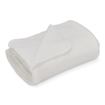 Manta de forro polar reciclado para sublimação 250 g/m2 cor branco terceira vista