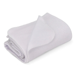 Manta de forro polar de toque ultramacio para sublimação 290 g/m2 cor branco terceira vista