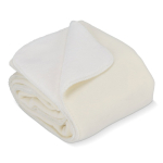 Manta de forro polar de toque ultramacio para sublimação 510 g/m2 cor branco terceira vista