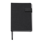 Agenda RPET com fecho magnético em tamanho A5 cor preto segunda vista