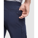 Bermudas de algodão com bolsos 200 g/m2 Roly Direct Amazonas cor azul-marinho vista detalhe 2