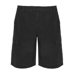 Bermudas de trabalho de algodão e poliéster 200 g/m2 Roly Armour cor preto segunda vista