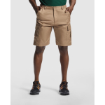 Bermudas de trabalho de algodão e poliéster 200 g/m2 Roly Armour cor camel primeira vista de uso