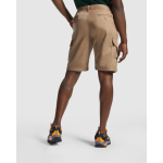Bermudas de trabalho de algodão e poliéster 200 g/m2 Roly Armour cor camel quarta vista de uso