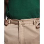 Bermudas de trabalho de algodão e poliéster 200 g/m2 Roly Armour cor camel vista detalhe 3