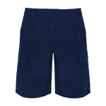 Bermudas de trabalho de algodão e poliéster 200 g/m2 Roly Armour cor azul-marinho segunda vista