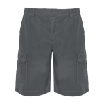 Bermudas de trabalho de algodão e poliéster 200 g/m2 Roly Armour cor cinzento topo segunda vista