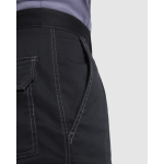 Bermudas de poliéster e algodão com bolsos 250 g/m2 Roly Vitara cor preto vista detalhe 1