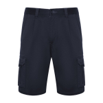 Bermudas de poliéster e algodão com bolsos 250 g/m2 Roly Vitara cor azul-marinho segunda vista