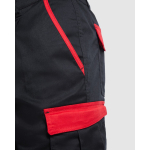Bermudas de trabalho de poliéster e algodão 250 g/m2 Roly Tahoe cor vermelho vista detalhe 1