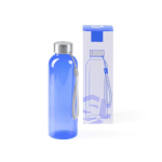 Garrafa de rPET com corpo translúcido e tira de transporte 600 ml cor vermelho vista detalhe 1