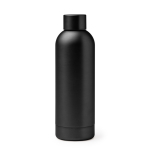 Garrafa térmica de aço inoxidável com acabamento brilhante 550 ml cor preto segunda vista