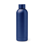 Garrafa térmica de aço inoxidável com acabamento brilhante 550 ml cor azul segunda vista