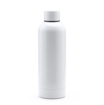 Garrafa térmica de aço inoxidável com acabamento brilhante 550 ml cor branco segunda vista