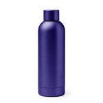 Garrafa térmica de aço inoxidável com acabamento brilhante 550 ml cor azul real segunda vista