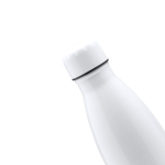 Garrafa de aço inoxidável para sublimação 700 ml cor branco vista detalhe 2