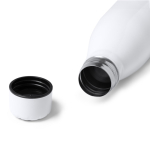 Garrafa de aço inoxidável para sublimação 700 ml cor branco vista detalhe 3