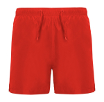 Calções de banho poliéster 2 bolsos laterais 100 g/m2 Roly Direct Aqua cor vermelho segunda vista