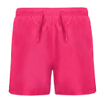 Calções de banho poliéster 2 bolsos laterais 100 g/m2 Roly Direct Aqua cor rosa fluorescente segunda vista
