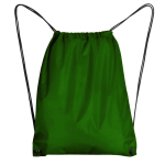 Mochila de cordão de poliéster 210D com ilhós metálicos cor branco segunda vista