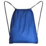 Mochila de cordão de poliéster 210D com ilhós metálicos cor azul real segunda vista
