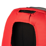 Mochila desportiva com bolso para sapatos e costas almofadadas 31L cor vermelho vista detalhe 1