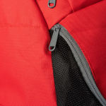 Mochila desportiva com bolso para sapatos e costas almofadadas 31L cor vermelho vista detalhe 2
