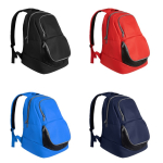 Mochila desportiva com bolso para sapatos e costas almofadadas 31L cor vermelho vista detalhe 3
