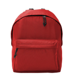 Mochila de poliéster 900D multiusos com compartimento principal cor vermelho segunda vista