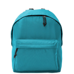 Mochila de poliéster 900D multiusos com compartimento principal cor turquesa segunda vista