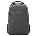 Mochila de poliéster marmoreado com compartimento para PC cor preto mate segunda vista