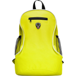 Mochila barata de poliéster com diversos compartimentos Travel cor amarelo segunda vista