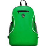 Mochila barata de poliéster com diversos compartimentos Travel cor verde menta segunda vista