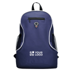 Mochila barata de poliéster com diversos compartimentos Travel vista principal
