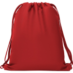 Mochila de cordão estilo desportivo de poliéster 150 g/m2 cor vermelho segunda vista